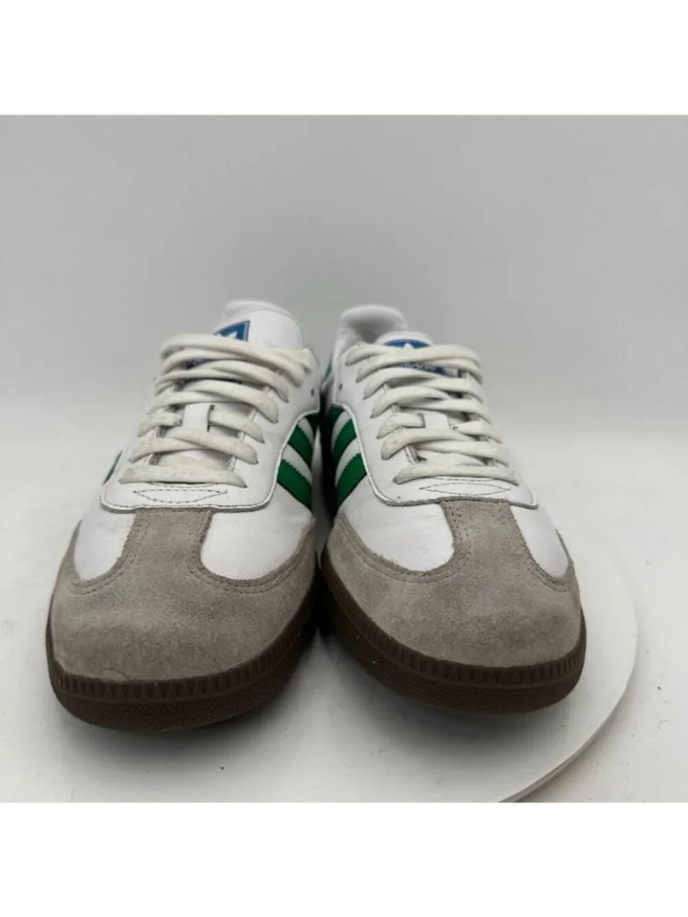 Adidas Originals Samba Men Size 9.5  IG1024 White Green Grey Casual Shoes